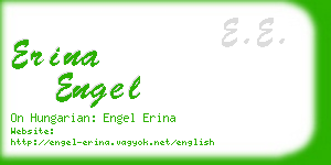erina engel business card